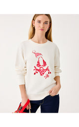 Ballad Cotton Sweatshirt - Coconut Festive Frocks Embellishment