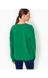 Ballad Long Sleeve Sweatshirt - Fiddle Leaf Green Palm Trees