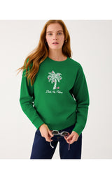 Ballad Cotton Sweatshirt - Multi Deck The Palms Embroidery
