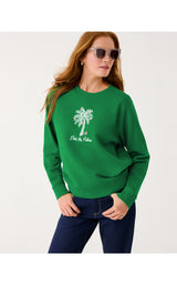 Ballad Cotton Sweatshirt - Multi Deck The Palms Embroidery