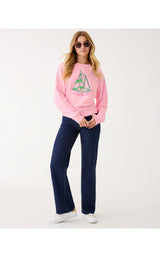 Ballad Long Sleeve Sweatshirt - Multi Holiday Party Boat Embellishment