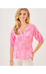 Caprina Top - Rousseau Pink Cool As Shell