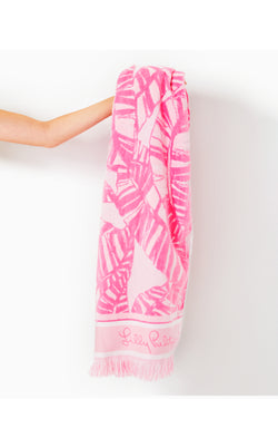 GWP Beach Towel - Conch Shell Pink Let's Go Bananas