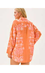 Kwitney Long-Sleeve Coverup - Breezy Palm