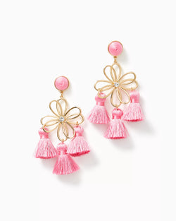 Come On Clover Earrings - Conch Shell Pink