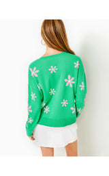 Tensley Sweater - Spearmint Blossom Jacquard