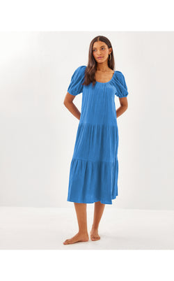 Zemini Maxi Coverup - Sunwashed Blue