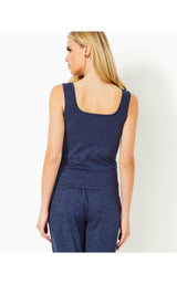 Marsaille Tank - Heathered Blue Med X Noir