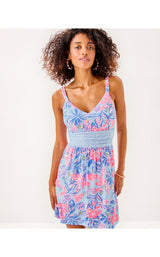 Nemy Skirted Romper - Elephant Splash