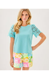 Callahan Stretch Shorts - Via Sunny Sunflowers