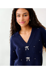 Ellorie Sweater - True Navy Paradise Rhinestones