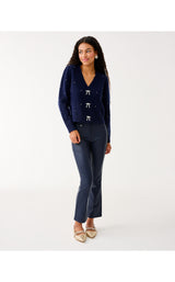 Ellorie Sweater - True Navy Paradise Rhinestones