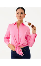 The Tie Lilly Shirt - Confetti Pink