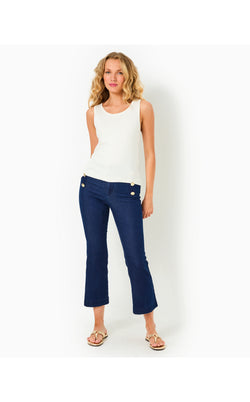 Parrish High Rise Crop Flare - Cosmic Wash