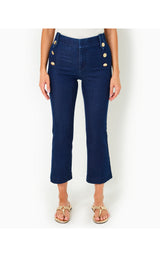 Parrish High Rise Crop Flare - Cosmic Wash