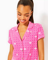 Valaine Pajama Top - Fluttering Hearts