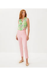 Ana High Rise Pant - Pink Muse