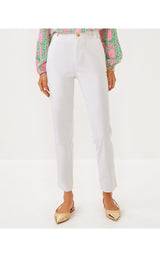 Ana High Rise Pant - Resort White