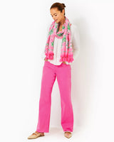 33" Aniston High Rise Straight Leg Jean - Passion Fruit Pink