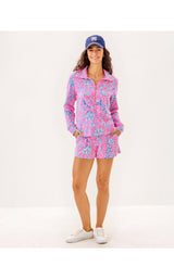 UPF50+ Eleni Pullover - Rousseau Pink Barefoot Beachcombers