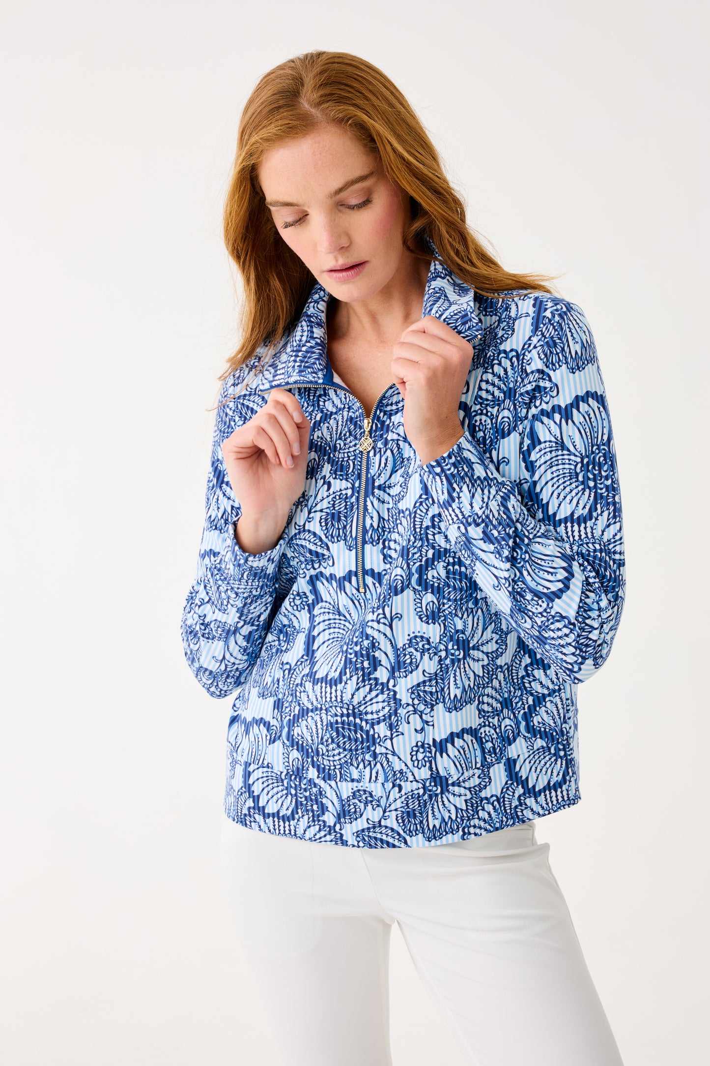 Starlight Navy Proud As A Peacock Stripe