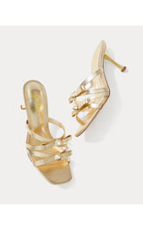 Wanda Slide Sandal - Gold Metallic