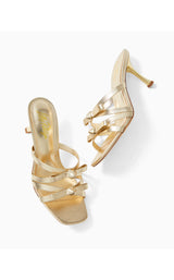 Wanda Slide Sandal - Gold Metallic