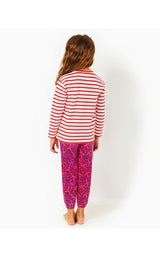 Mini Ballad Sweatshirt - Rococo Red Coastal Stripe Starfish