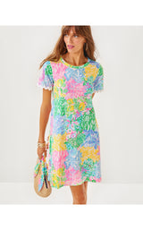 Cody Short Sleeve Dress - Bright Delight Patch