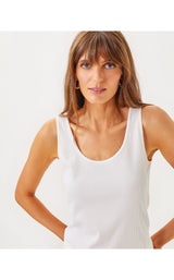 Gabbie Knit Top - Resort White