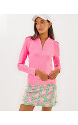 UPF50+ Sania Half Zip - Rousseau Pink