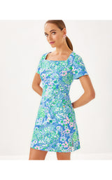 The Short Sleeved Lilly Shift - Plumes In Bloom