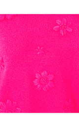 Elizabelle Sweater - Passion Fruit Pink Coastal Flowers