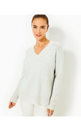 Kaycee Sequin Sweater - Heather Pebble Beach Metallic