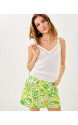Cormac Mesh Sweater Set - Resort White Flower Crochet