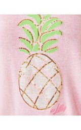 Tensley Sweater - Heathered Pink Muse Party Pineapple Jacquard