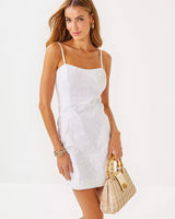 Shelli Eyelet Dress - Resort White Flower Power Eyelet