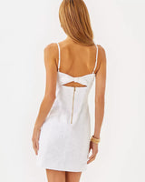 Shelli Eyelet Dress - Resort White Flower Power Eyelet