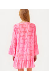 Shenzi Coverup - Rousseau Pink Tangerine Dream Poly Clip Jacquard