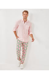 Mens Stuff Addison Shirt - Pink Muse