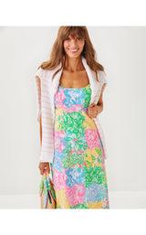 Haliey Midi Dress - Bright Delight Patch