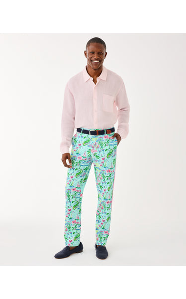 Mens Stuff Mizner Stretch Pant - Salt Pond Blue Sunny Dee