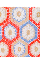 Leyla Crochet Shift Dress - Cane Coral Daisy Hex Crochet