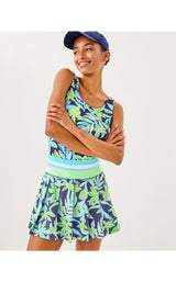 Cosmina High Rise Skort - Tropical Tango