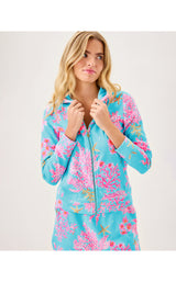 Avida Zip-Up Terry Hoodie - Royal Coral