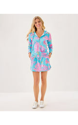 Avida Zip-Up Terry Hoodie - Royal Coral