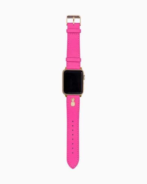 Leather Apple Watch Band - Roxie Pink