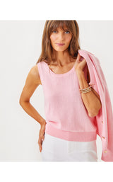 Amalia Sweater Tank - Pink Muse