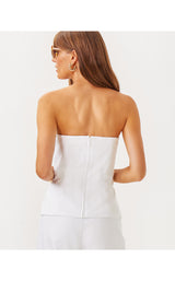 Danneel Strapless Top - Resort White