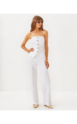 Danneel Strapless Top - Resort White